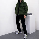 [Unisex] 2wayベルベットショートダウンジャケット