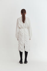 Shirring sweatshirt