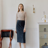 WRAP DENIM SKIRT_GRAY (6600099266678)