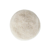 Stud Logo Wool Knit Beret Ivory