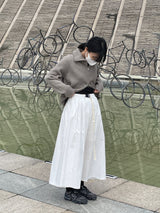 Turtleneck knitwear zip-up 