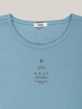 レタリングコットンシャツ [ BLUE ]