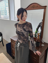 ギャラクシーシースルーTシャツ / Galaxy see-through T-shirt (3color)