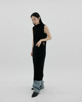 チューニングスプリットロングワンピース / Tuning Split Long One Piece (2color)