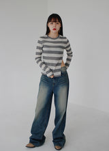 ウエストオープンニット / Waist open knit (4color)
