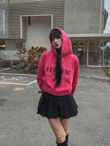 (UNISEX) フィックスピンタック起毛オーバーフード