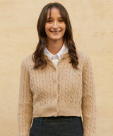 クロップニットカーディガン/RCH crop knit cardigan beige