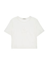 ホットフィックス半袖トップ / HOTFIX HALF SLEEVE TOP (WHITE)