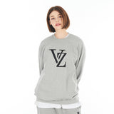Monogram Black Big Logo Sweatshirt Gray