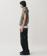 STUDS VEST HOODIE (GRAY)