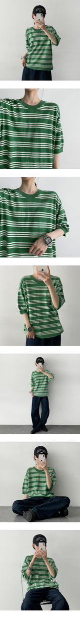 ビンカダンショートスリーブニットウェア / Vinkadan Gara Short-Sleeved Knitwear