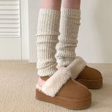 [5color/hot item] Cereal wool leg ribbed warmer