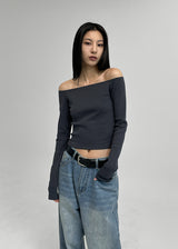【MADE】パイロット 2WAYオフショルダー長袖Tシャツ