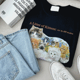 ファミリーキャットショートスリーブTシャツ / Family cat short sleeve tee