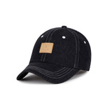 VA Square Denim Label Ballcap / Black Blue