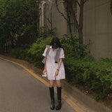 [Bellide made/Short, Long] Candy Short-Sleeved Shirt Dress