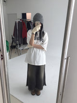 デニムマキシサージカルロングスカート