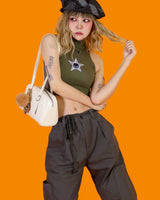 スカリーハイネックスリーブレス/skully highneck sleeveless
