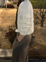 LMN ピンタックバックバンディングワイドスラックス / LMN pin tuck back-banding wide slacks (4 colors)
