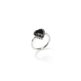 Crystal Heart Ring (Black)