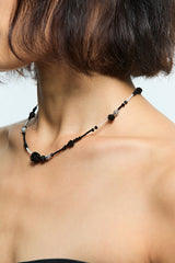 Mix color rose choker