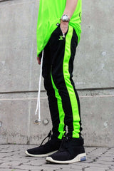 TZ TRACK PANTS (BLACK/GREEN NEON) (6635093065846)