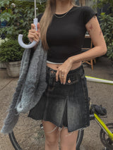 シグナルビンテージ切開ミニスカート