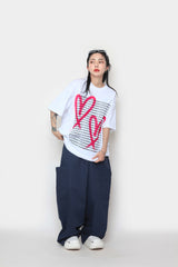 ブラッシュハートショートスリーブTシャツ / Brush Heart Short Sleeve T-shirt