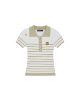 STRIPED KNIT PIQUE SHIRT BEIGE (6586892386422)