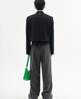 ルシッドクロップラップブレザー / [自主製作] Lucid crop wrap blazer (2 color)