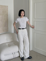 ストレートソフトパンツ / no.1753 Straight Soft Pants (2color)