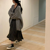 [BELLIDE MADE] Granma loose fit knit cardigan
