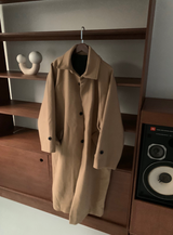 Nus. Wool Black Coat (베이지)