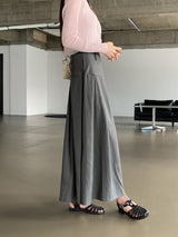 フィッションツーウェイプリーツロングスカート / Fiction two-way pleated long skirt