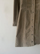 Western collar mini dress