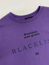 ブラックリストレタリングレイヤードTシャツ