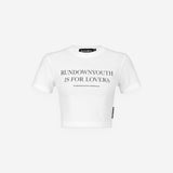ベイビークロップT for all 'LOVERS' / Baby Crop Tee for all 'LOVERS' Off White / Black