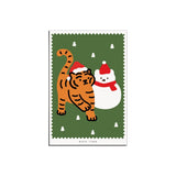WINTER FRIENDS TIGER POST CARD (6538538877046)