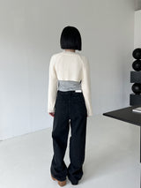 ビジョワイドデニム / no.1108 Black Blue Bijo Wide Denim