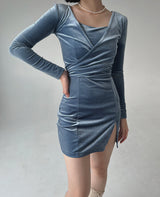 ベルベッドミニラップカーディガン/Velvet Mini Wrap Cardigan (3color)