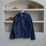 ASCLO Back Button Denim Jacket (3color)