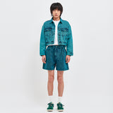 SOJU DENIM CROP TRUCKER JACKET