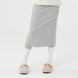 スモールチェリーミディスカート／SMALL CHERRY MIDI SKIRT [MELANGE GRAY]