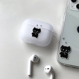 ブラック - サプライズ サムキャット カップル AirPods Case_マット