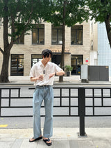 リオツータックワイドデニムパンツ / Rio Two-Tuck Wide Denim Pants (4 colors)