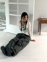 Socle Shirring Pleated Two-Way Jogger Pants