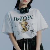 リールタイガーTシャツ/REEL TIGER TEE SHIRT_LIGHT GREY