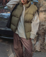 (UNISEX) ユランベーシックハーフダウンベスト