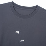 [GRFT]スプリットロングスリーブTシャツ/[GRFT] GRFT SPLIT LONG SLEEVE TEE (CHARCOAL)