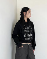 SEMI CROP SEASONS LOGO EMBROIDERY HOODIE